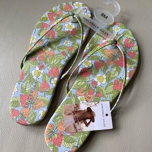 Sincerely Jules Floral Flip Flops